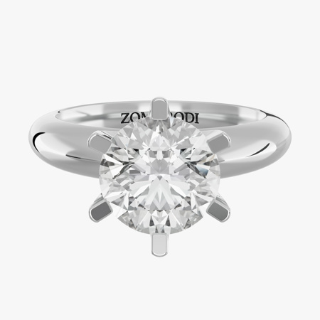 2.00-Carat Six-Prong Diamond Solitaire Ring